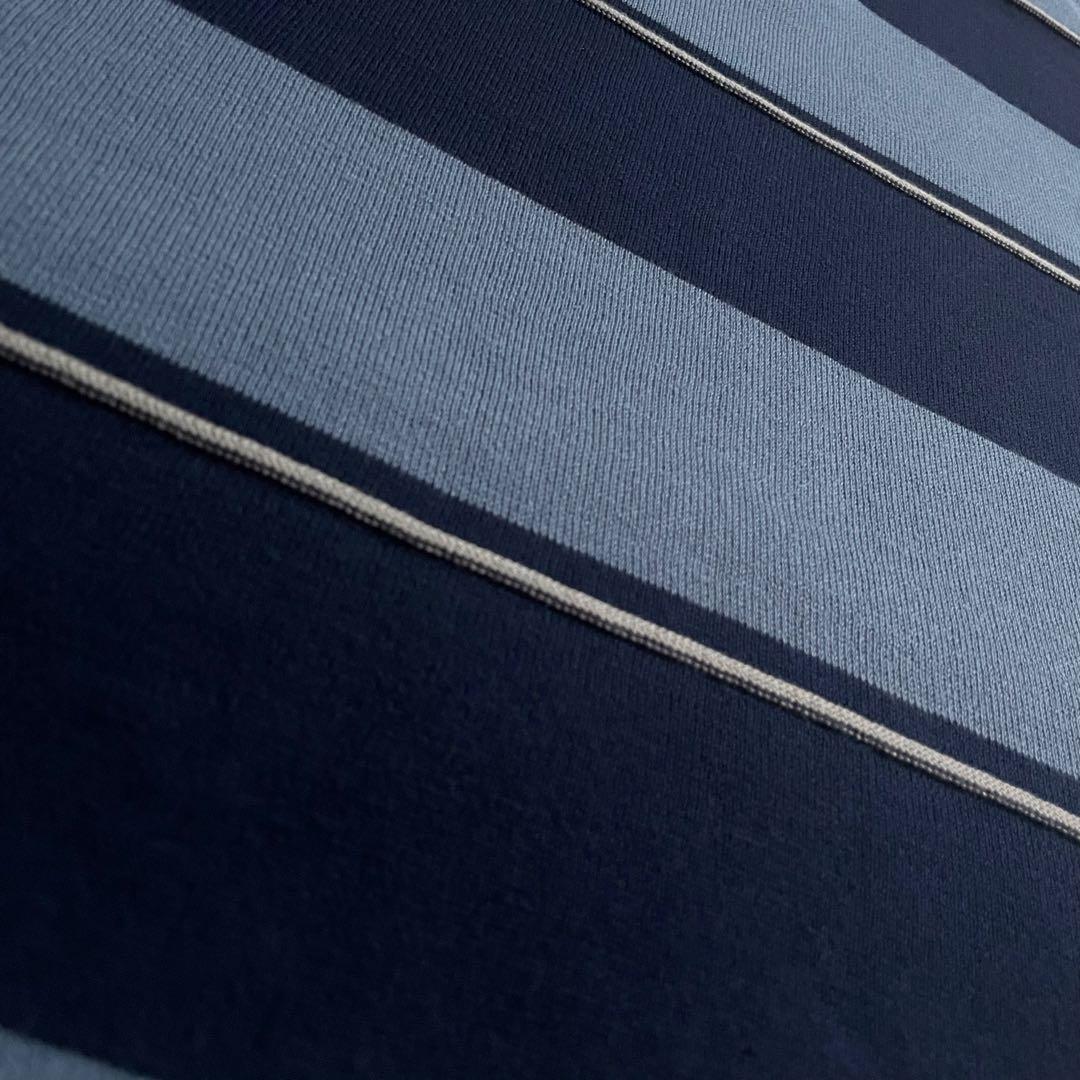 新品【レフトアローン】 ボーダー ニット ポロシャツ 希少 stussy