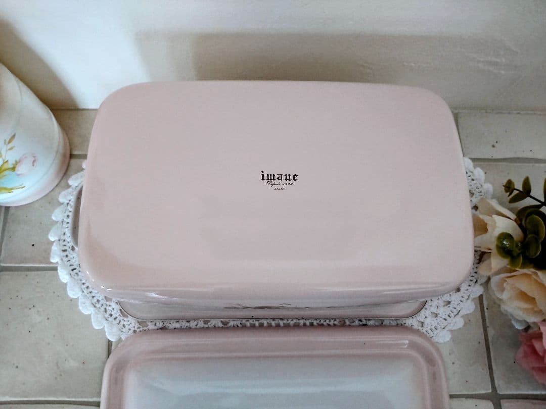 イマン　オデット　ホーロー　角ストッカー