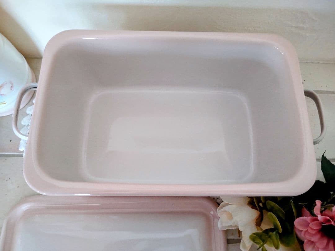 イマン　オデット　ホーロー　角ストッカー