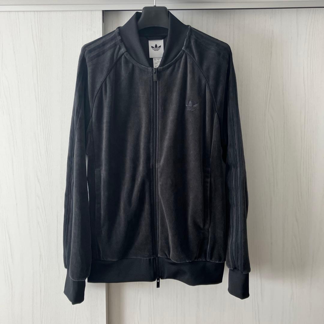 超美品 adidas ベロアトラックジャケット