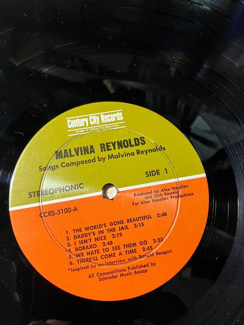 レコード　Malvina Reynolds アメリカンフォーク　貴重盤