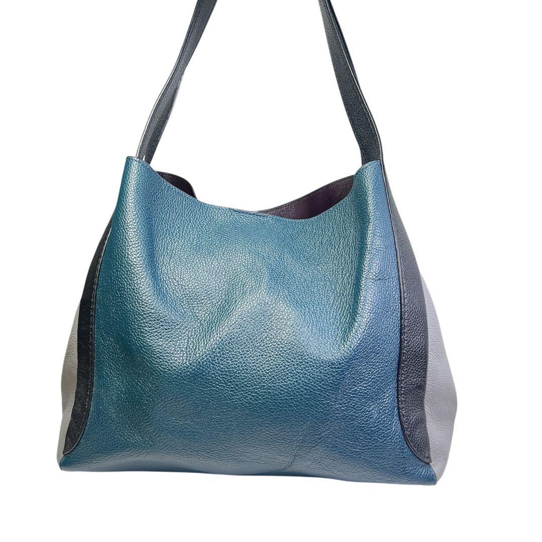 COACH コーチ ショルダーバッグ ハドリー ホーボー カラーブロック レザー