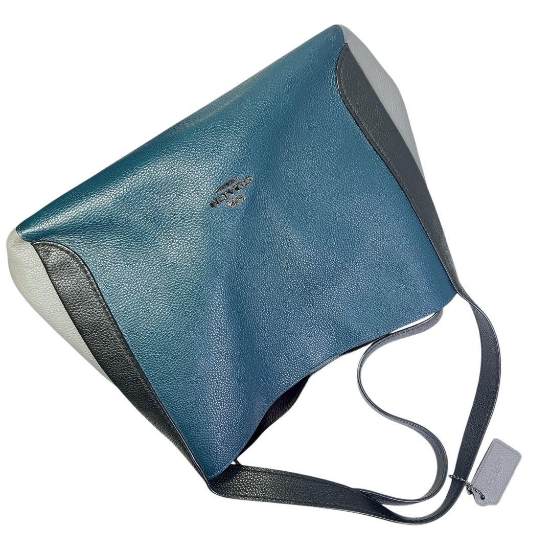 COACH コーチ ショルダーバッグ ハドリー ホーボー カラーブロック レザー