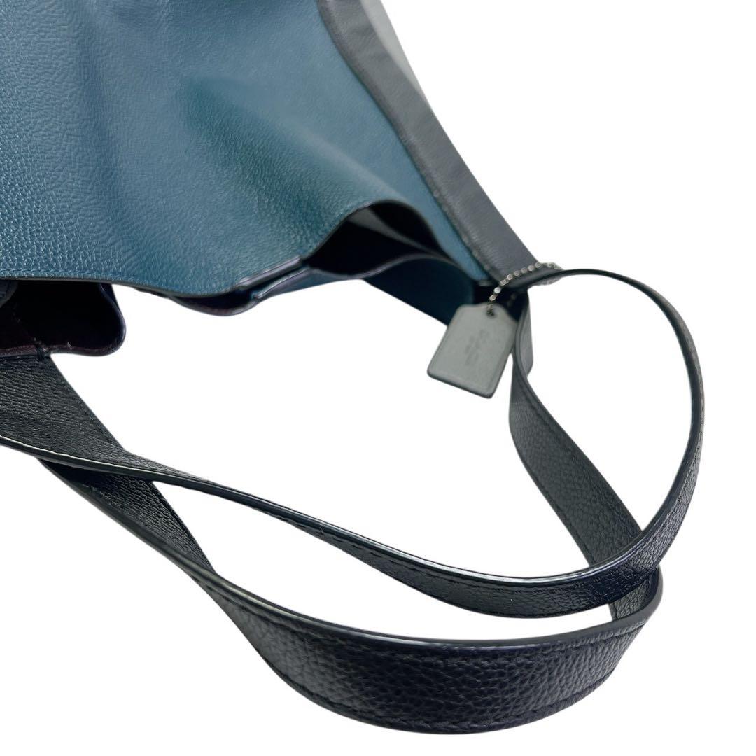 COACH コーチ ショルダーバッグ ハドリー ホーボー カラーブロック レザー