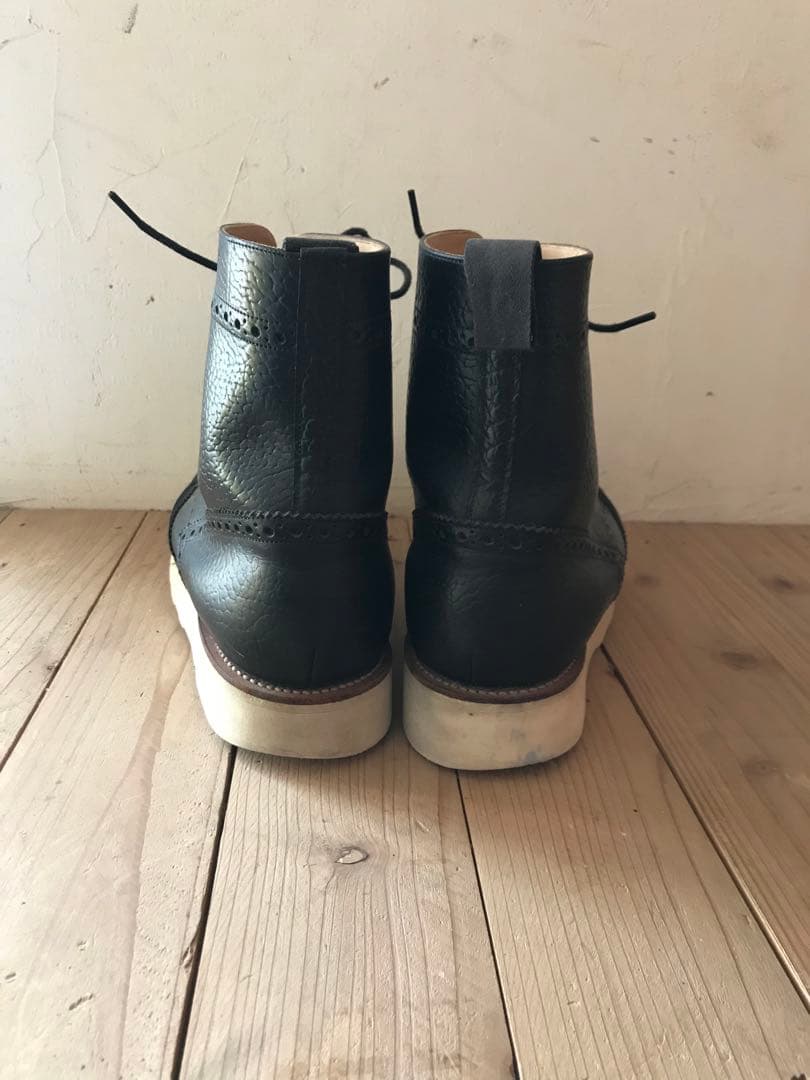 e coxジョージコックス9イギリス製ウィングチップブーツvibram