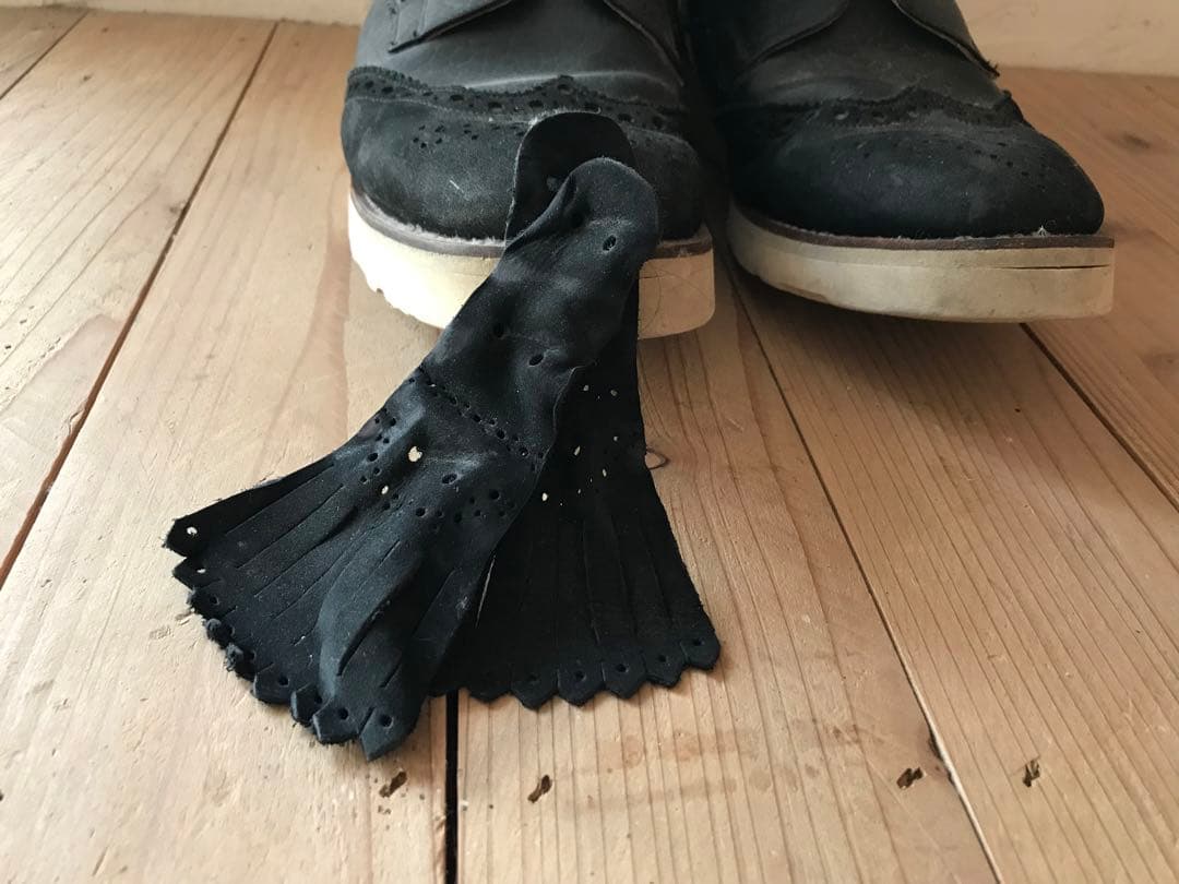 e coxジョージコックス9イギリス製ウィングチップブーツvibram