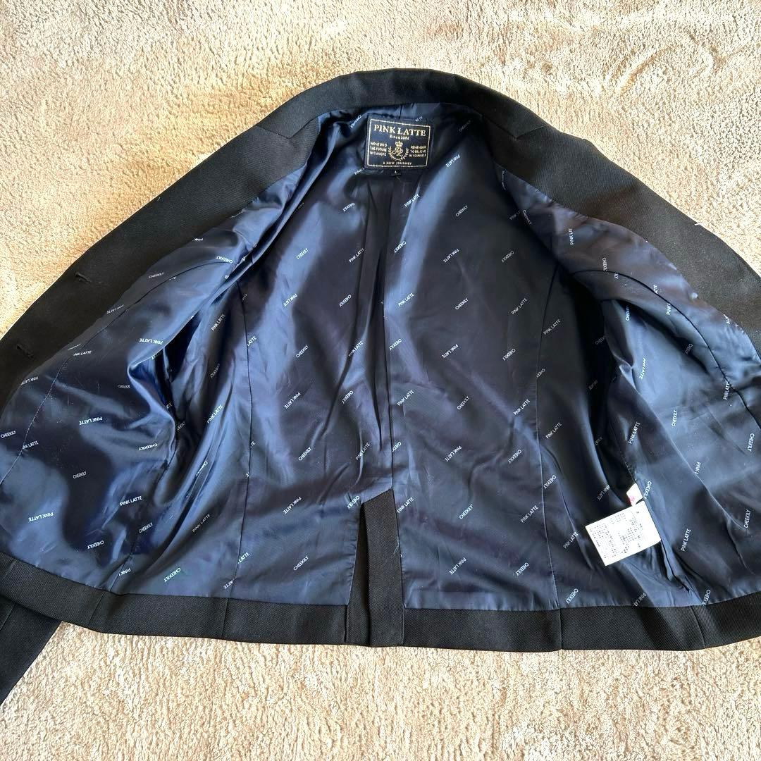 ピンクラテ　卒服　フォーマル5点セット　160　卒業式　紺ブレ　女の子　金ボタン