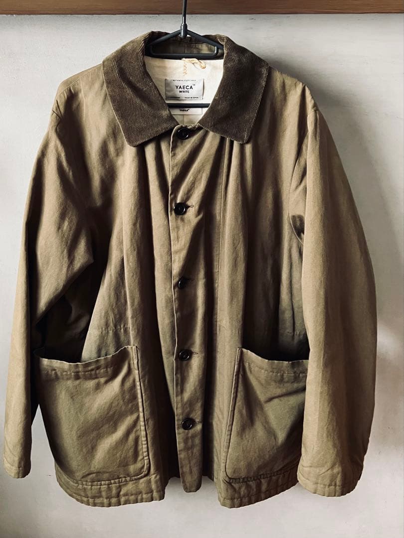 YAECA WRITE オイルドジャケット/オリーブ/ M