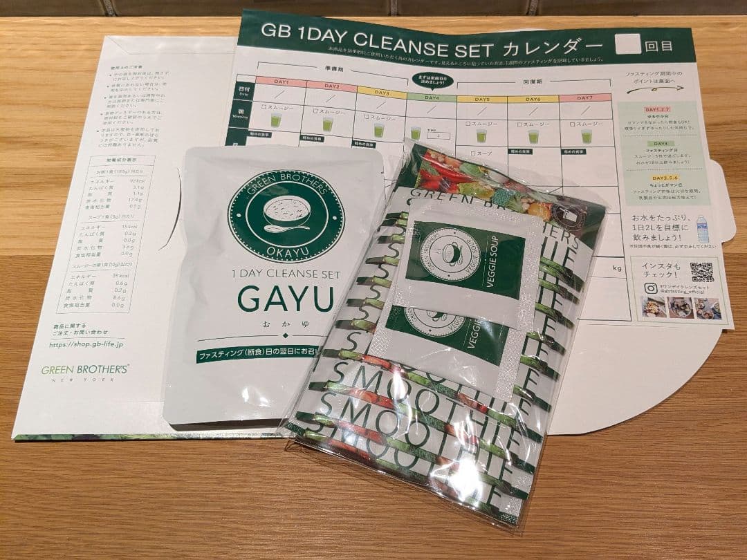 1DAYクレンズセット 3点セット×2箱