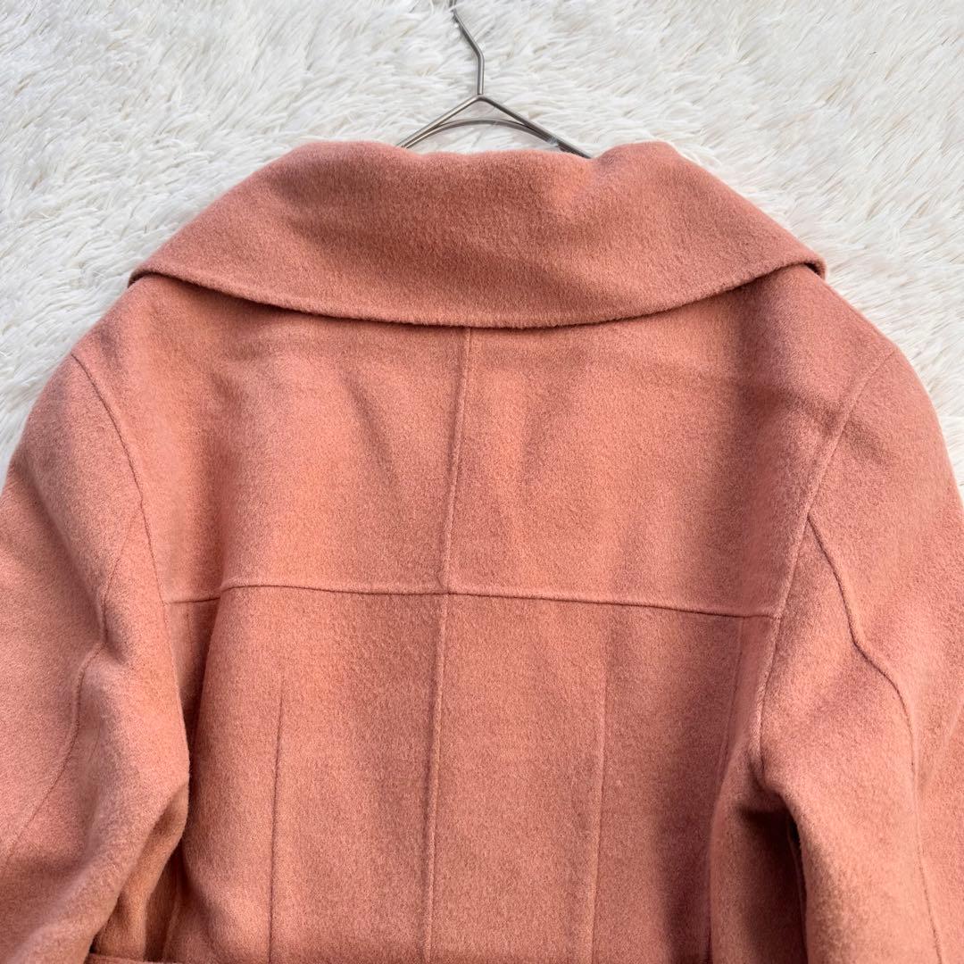 新品 lato Aライン ウール カシミヤ ロングコート ダブルフェイス ベルト