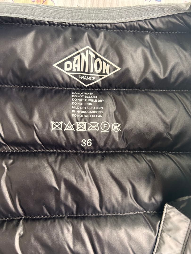 DANTON ダウンベスト サイズ36 ダントン インナーダウンベスト グレー