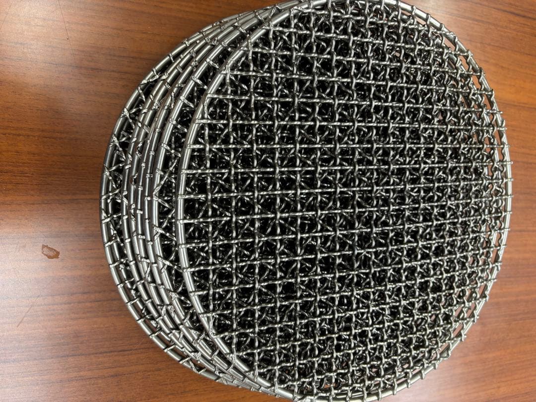 【焼肉屋さんの網】☆中古品☆クリンプ焼網 丸型 280Φ(10枚セット)