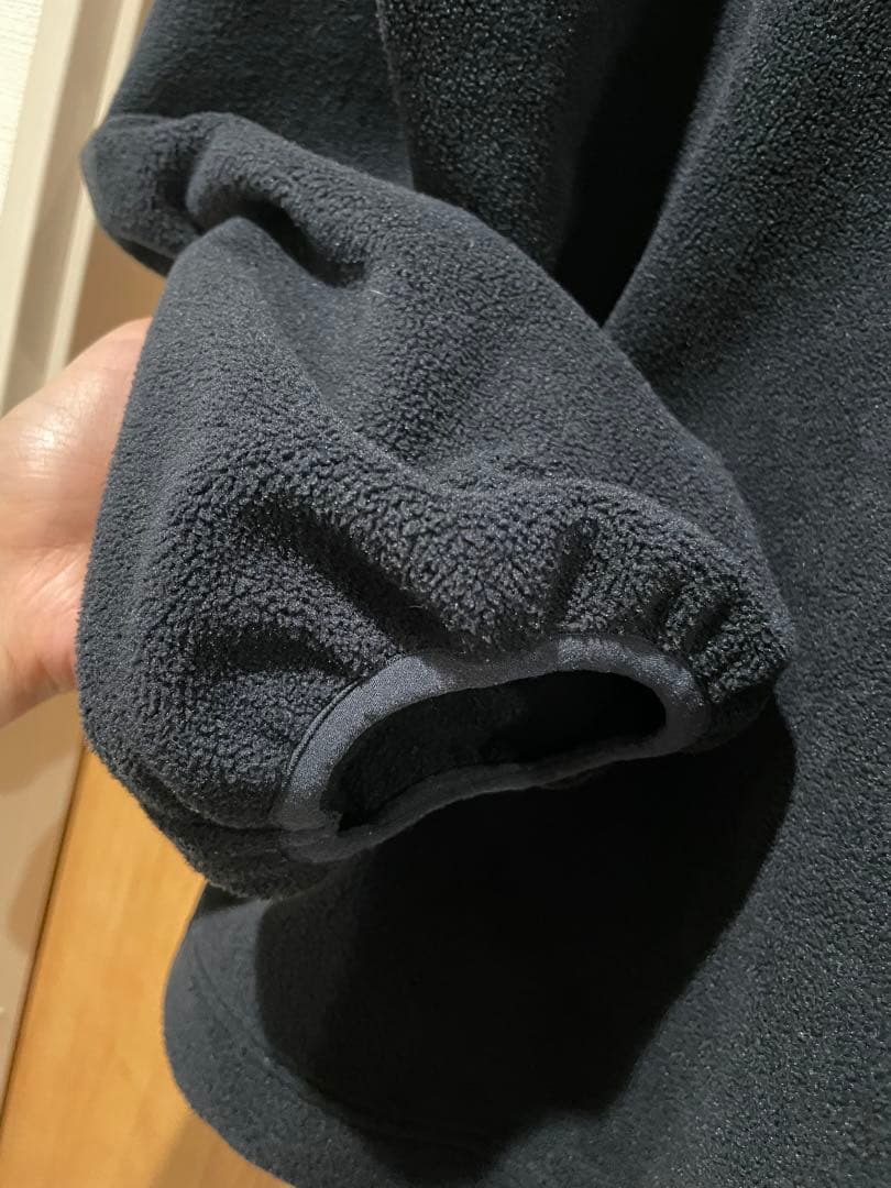 etretokyo ドロストヘムエコフリースハーフジッププルオーバー　NAVY