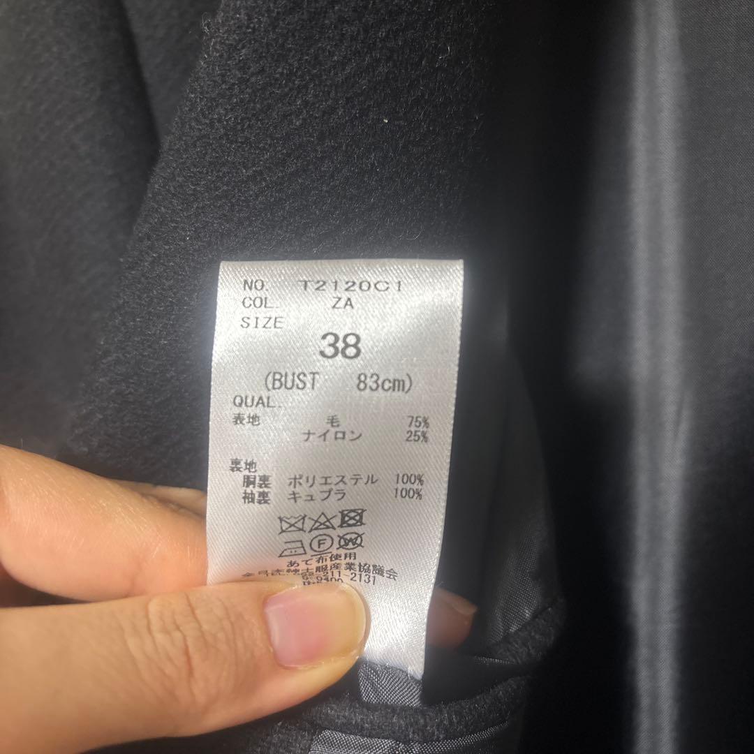 SUIT SQUAREシングルブレスト ロングコート38