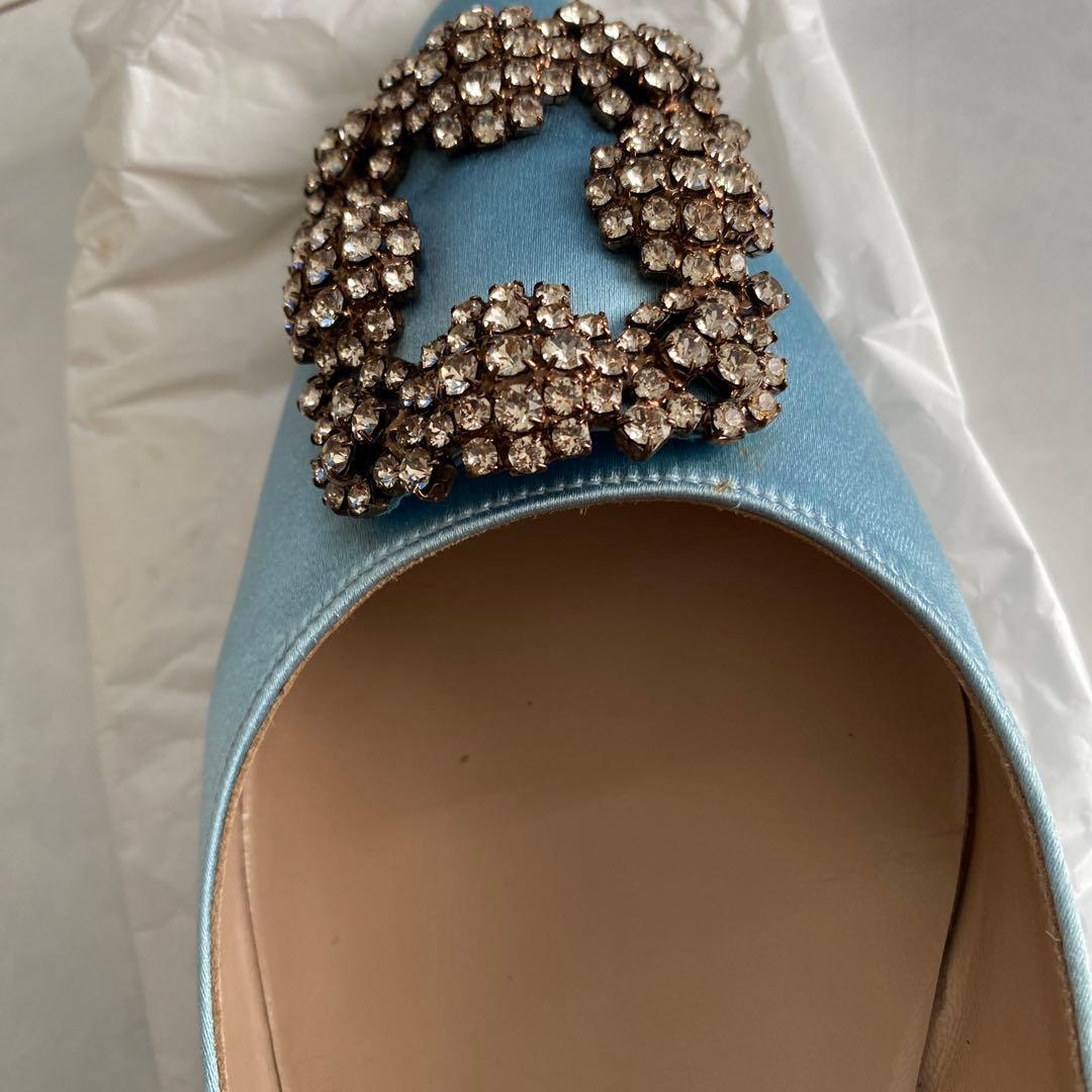 Manolo Blahnik ハンギシ　フラットシューズ　パンプス