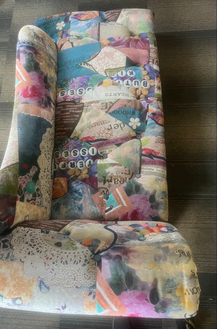 最終値下げ‼️934 パッチワークデザイン ソファ