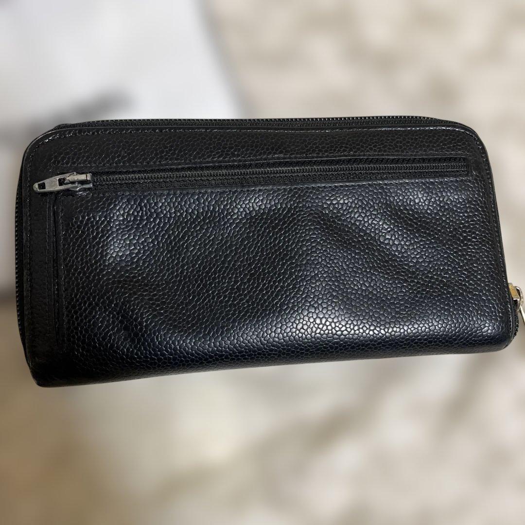 CHANEL キャビアスキン　長財布