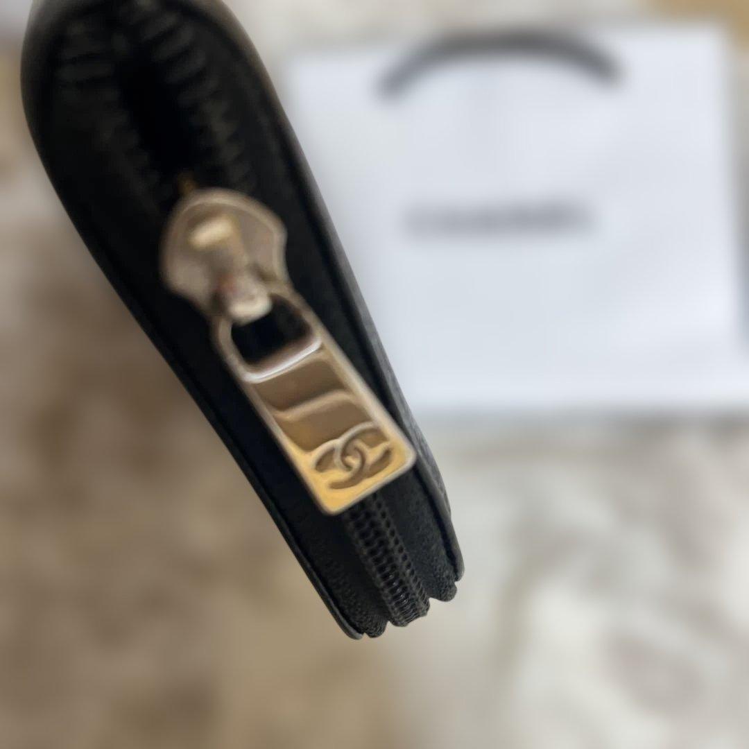 CHANEL キャビアスキン　長財布