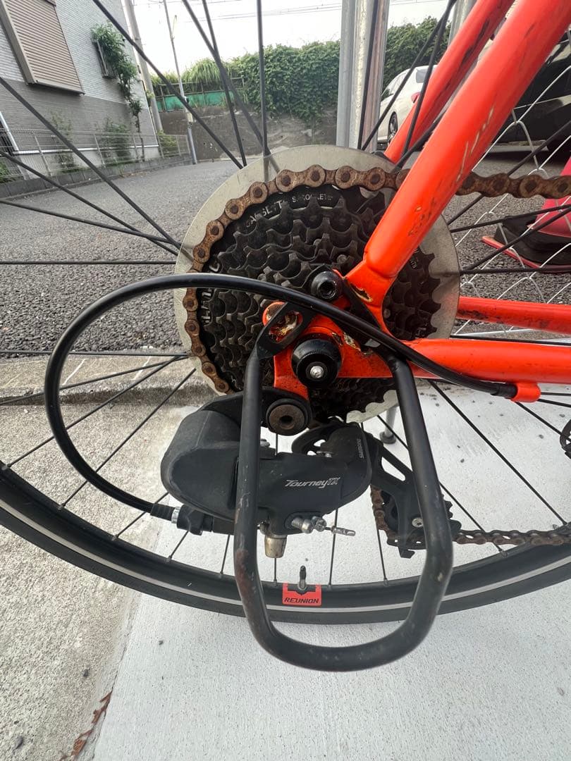 オレンジ シクロクロスバイク アサヒサイクル