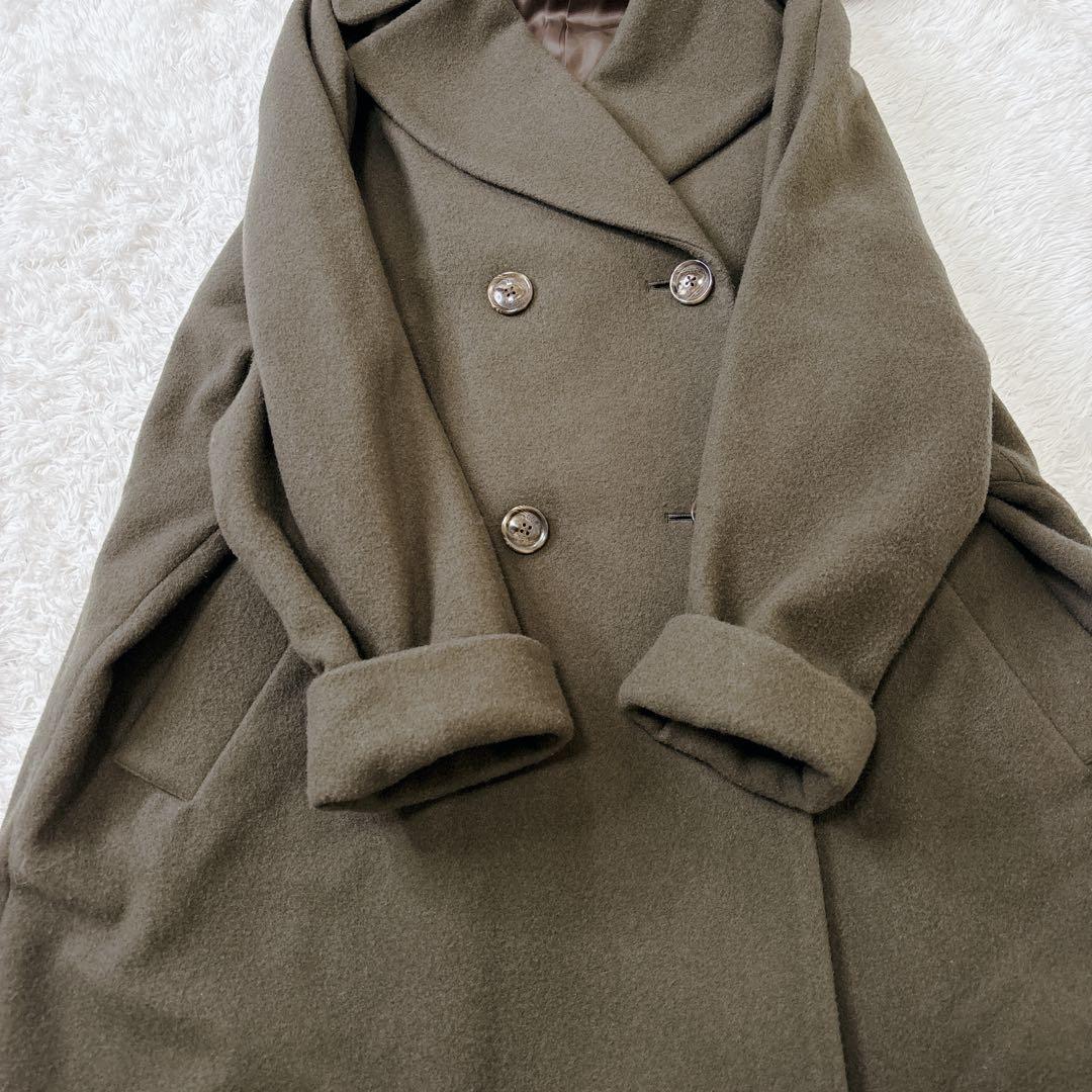 美品　TICCA テントコート　カーキ　フリーサイズ