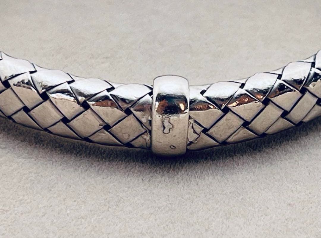 ボッテガヴェネタ　イントレチャート　バングル　シルバー　925