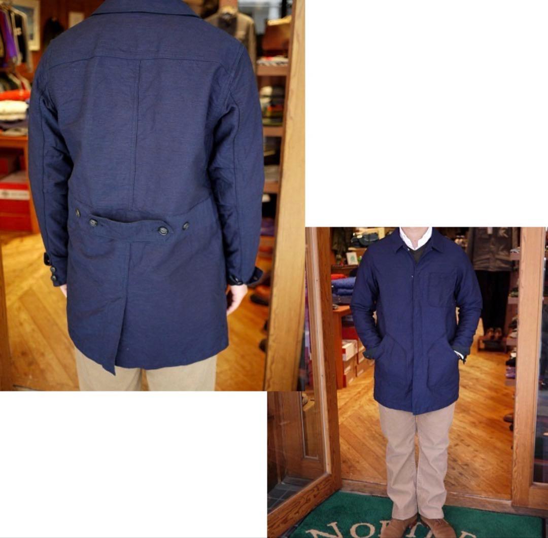 F.O.B.FACTORY メンズ Lインディゴ ショップ コート