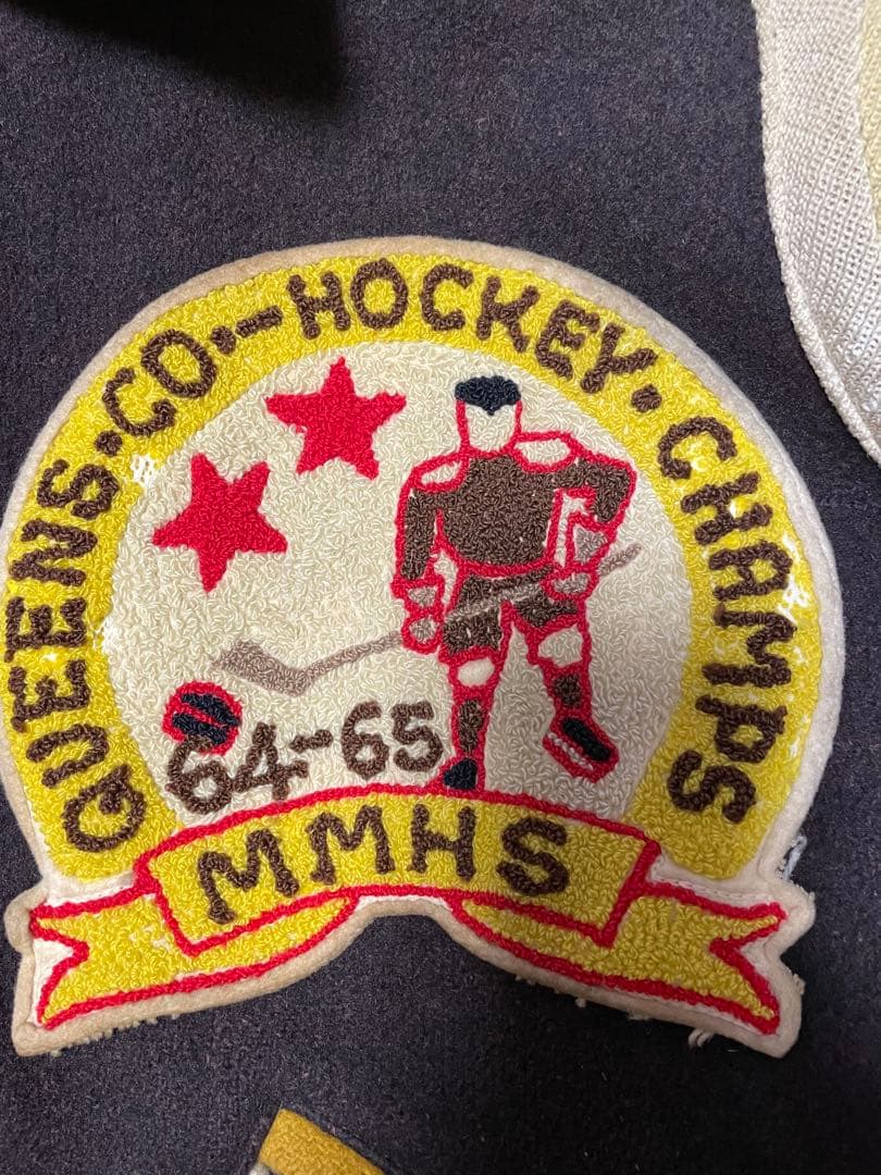 アワードジャケット　スタジャン　古着 ワッペン　ヴィンテージ　Mサイズ