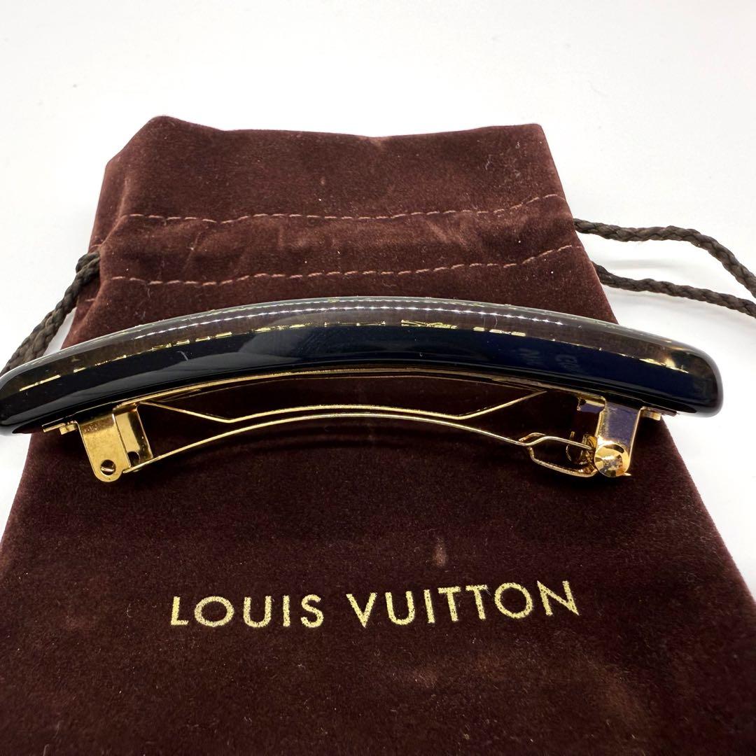 正規 美品 ルイヴィトン モノグラム バレッタ ヘアアクセサリー フランス製