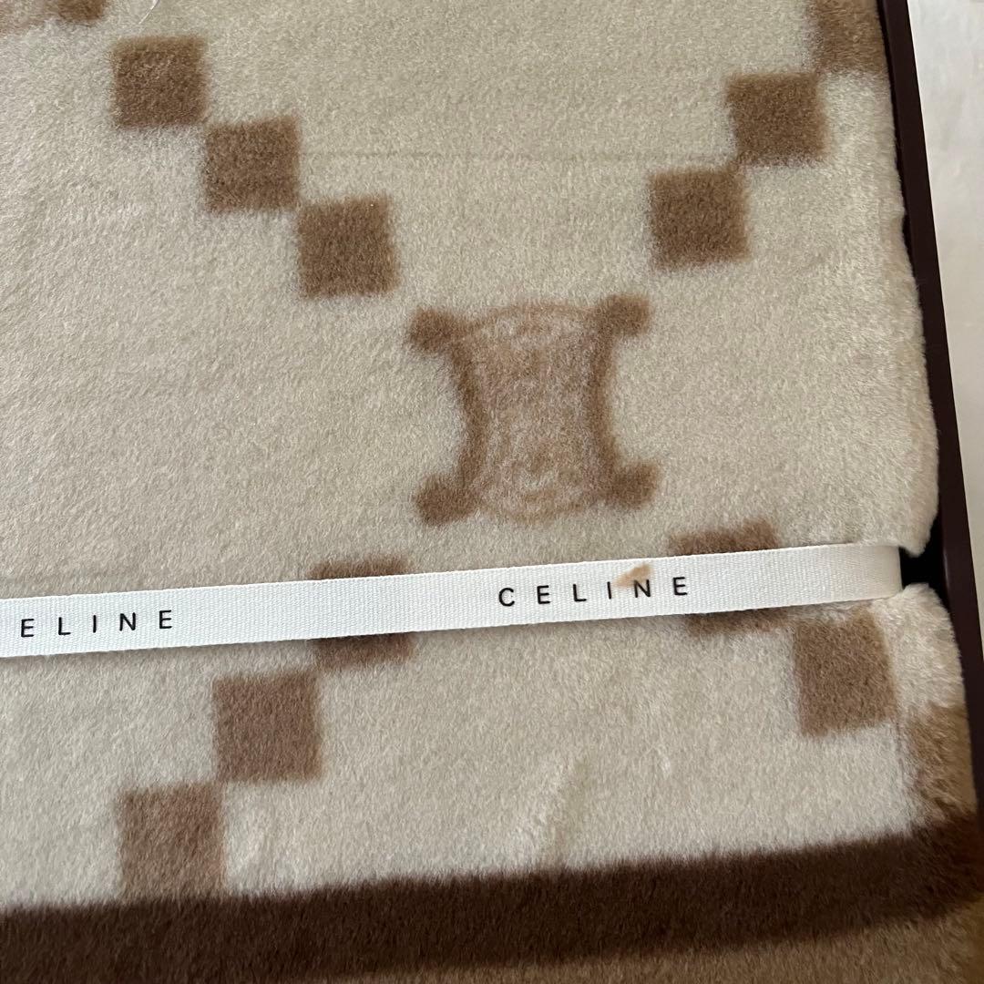 【未使用品】CELINE セリーヌ 毛布 西川産業 アクリル100%