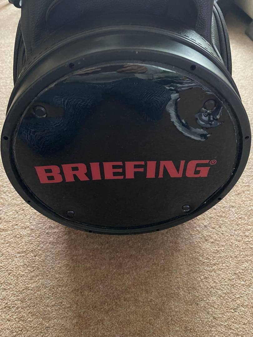 BRIEFING CR-11 ブラックレザーキャディバッグ&ヘッドカバー