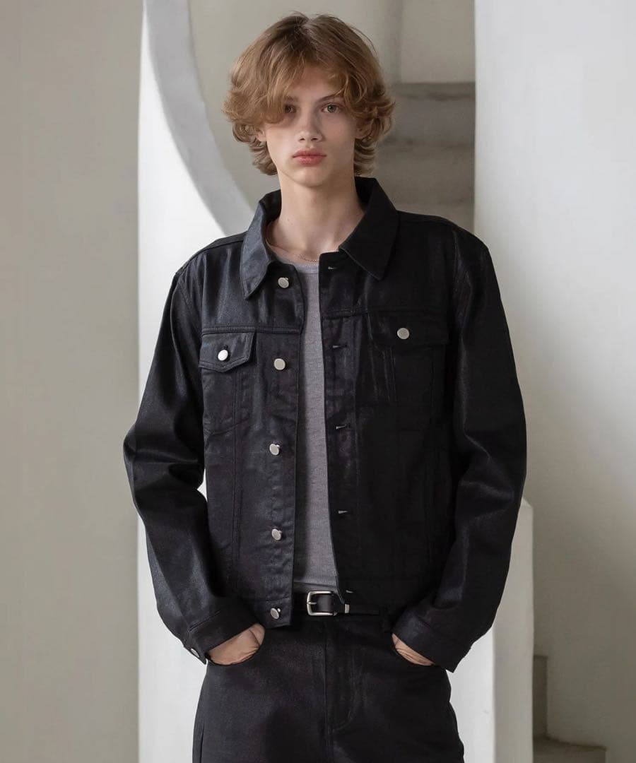 ジャケット・アウター DECOROSO coating denim jacket