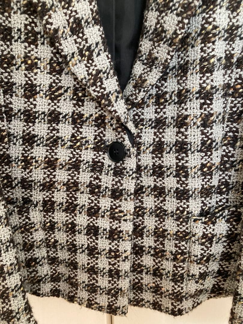 ☆エンポリオアルマーニ☆ ツィード　チェック柄 テーラードジャケット