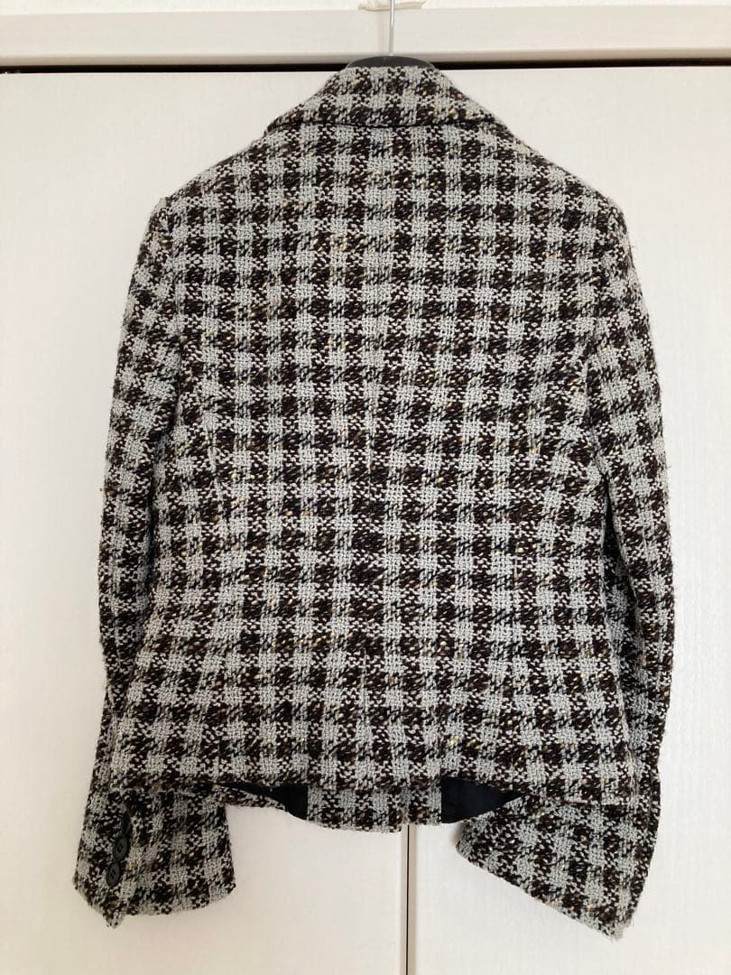 ☆エンポリオアルマーニ☆ ツィード　チェック柄 テーラードジャケット