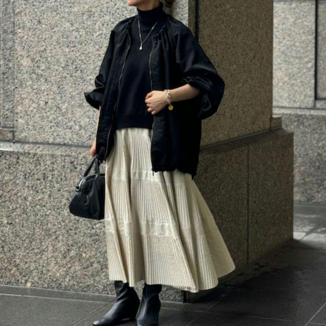 wako様【✨新品✨】BEARDSLEY ビアズリー ◎ギャザーブルゾン　黒