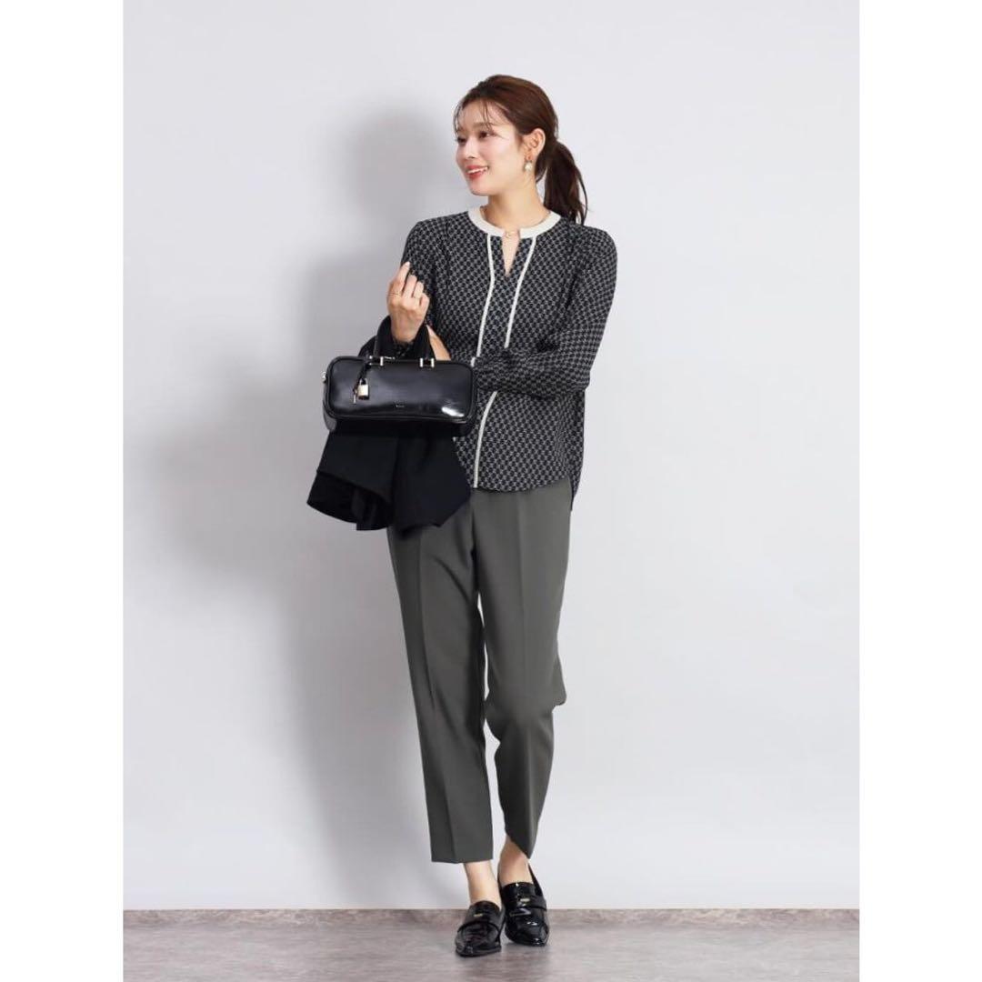 ヤマダヤFENNELフェンネル　クロップドテーパードパンツ （チャコールグレー）