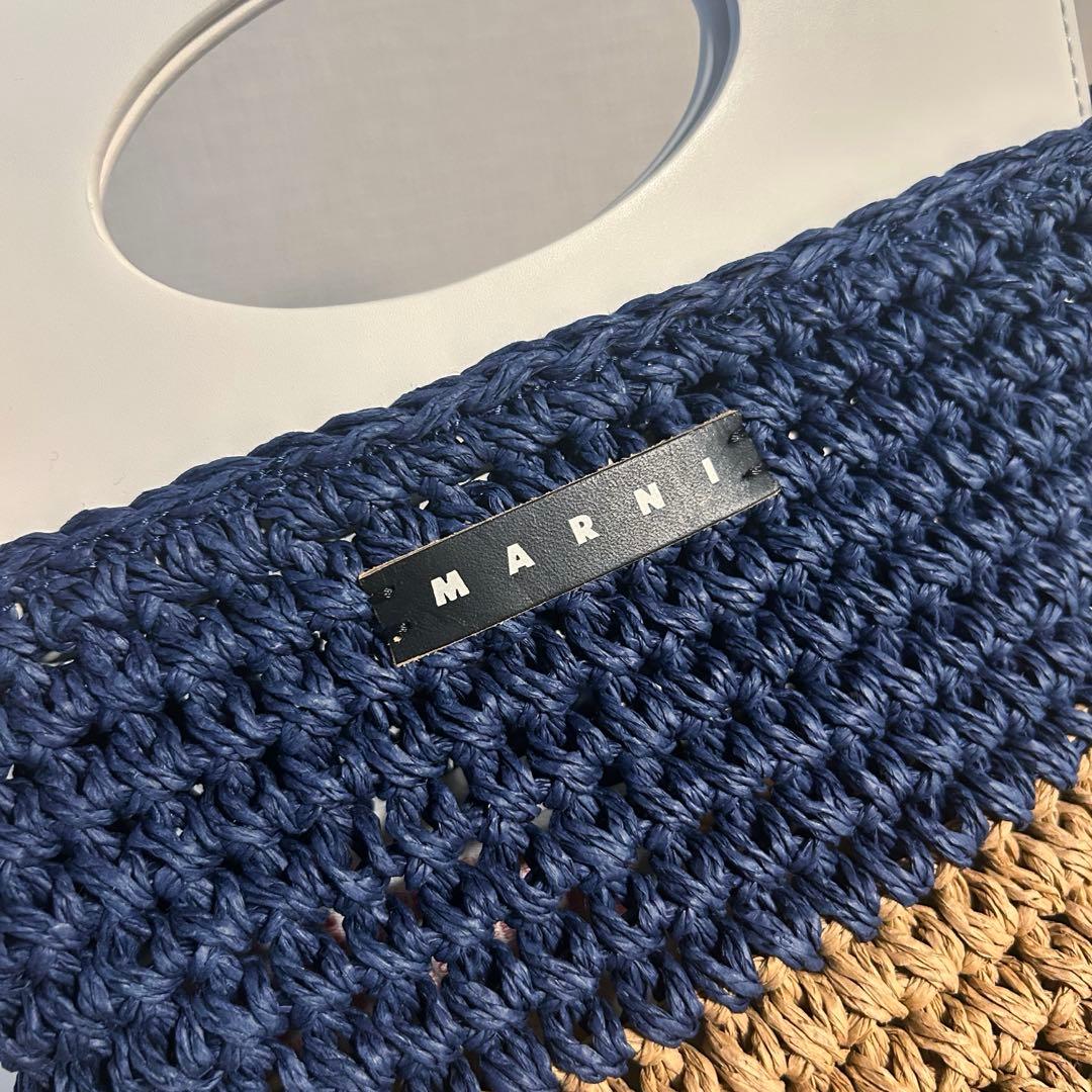 【6/3まで！限定半額】MARNI かごバック ショルダー タグ付き ブルー