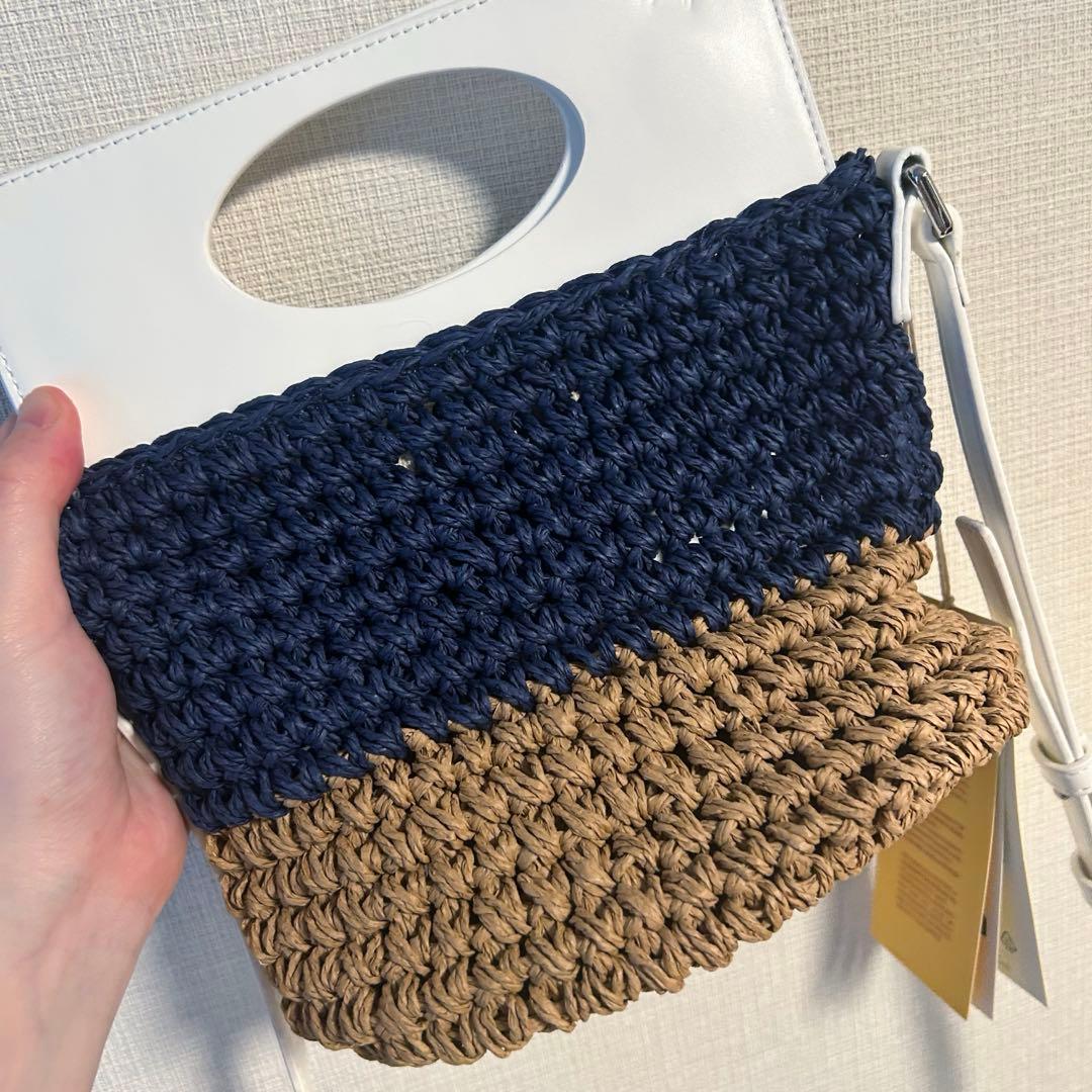 【6/3まで！限定半額】MARNI かごバック ショルダー タグ付き ブルー