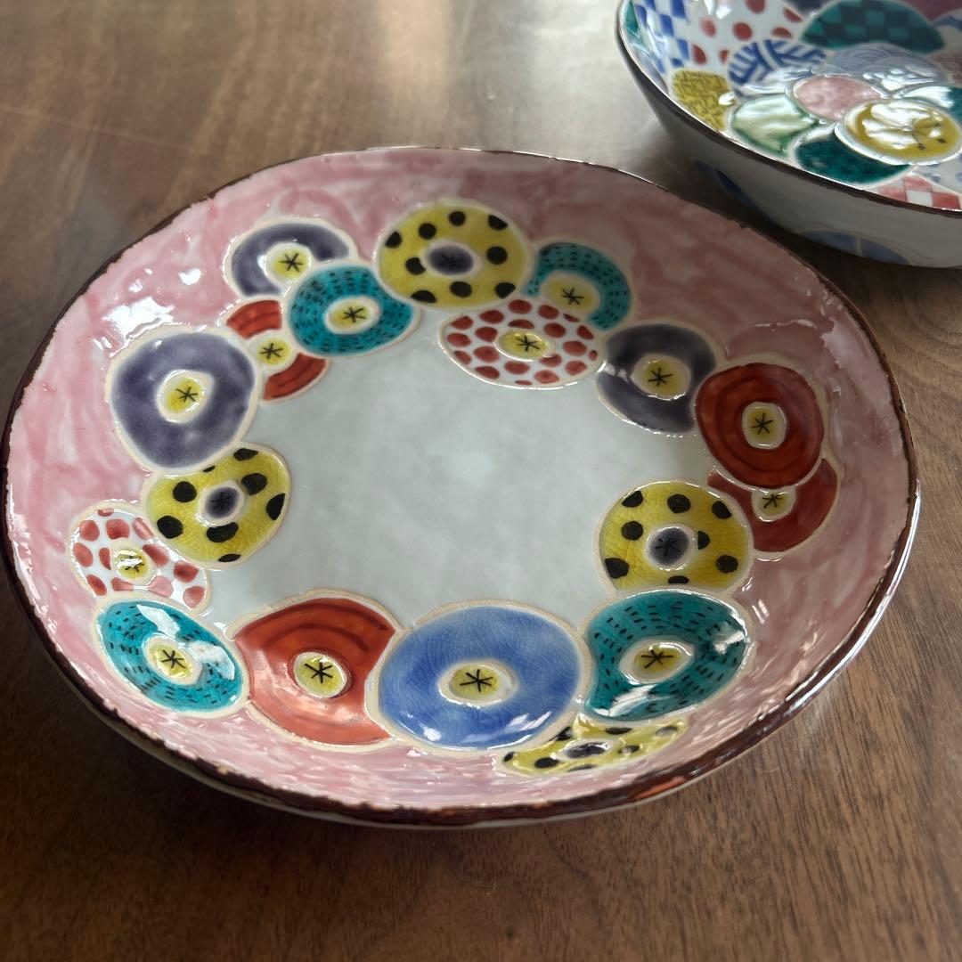 【新品未使用/箱あり】kimie ハンドメイド皿 2枚セット 20cm