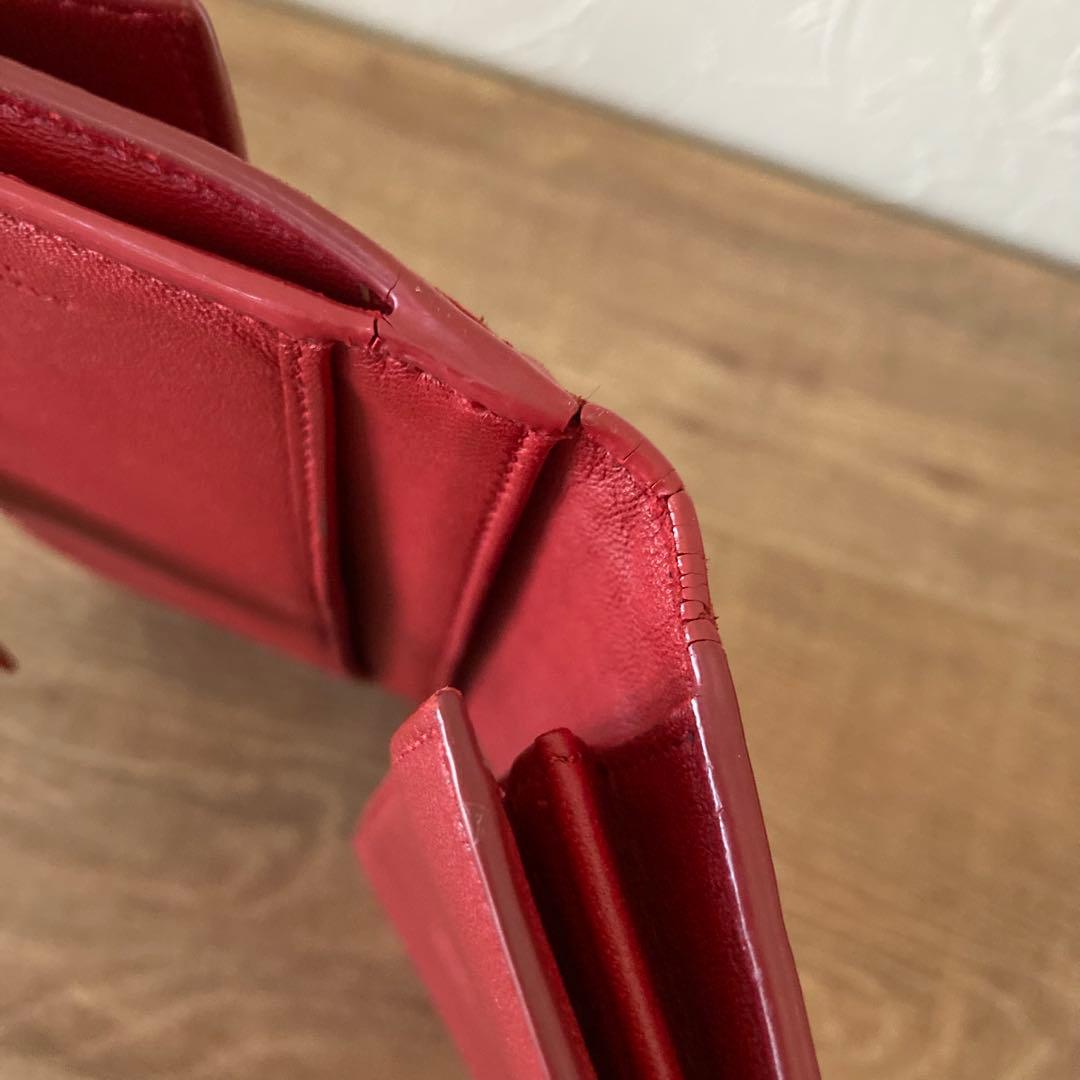 BOTTEGA VENETA ボッテガ イントレチャート 長財布 レッド 赤