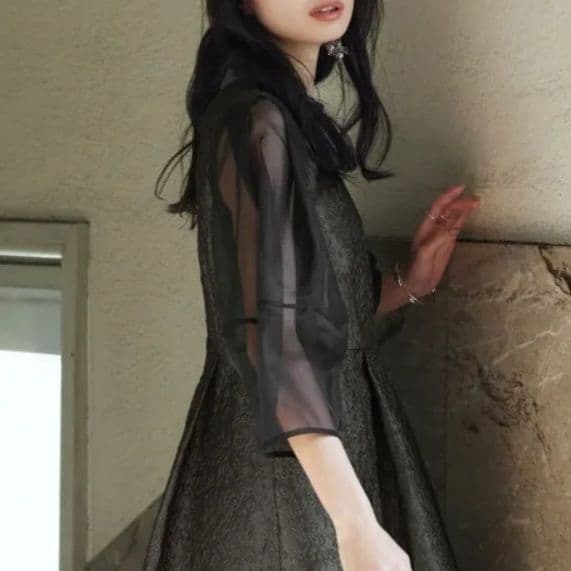 ★本日価格★ ルイルエブティック ジャガードドレス ワンピース 結婚式 お呼ばれ