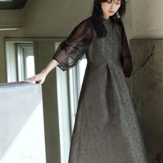 ★本日価格★ ルイルエブティック ジャガードドレス ワンピース 結婚式 お呼ばれ