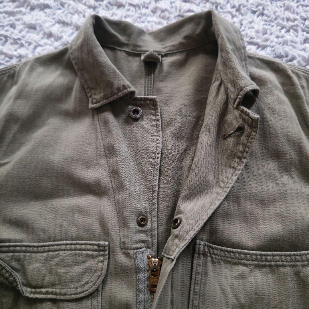 KAPITAL　コットン　オールインワンスカート　サイズ1　ロゴ入りメタルボタン