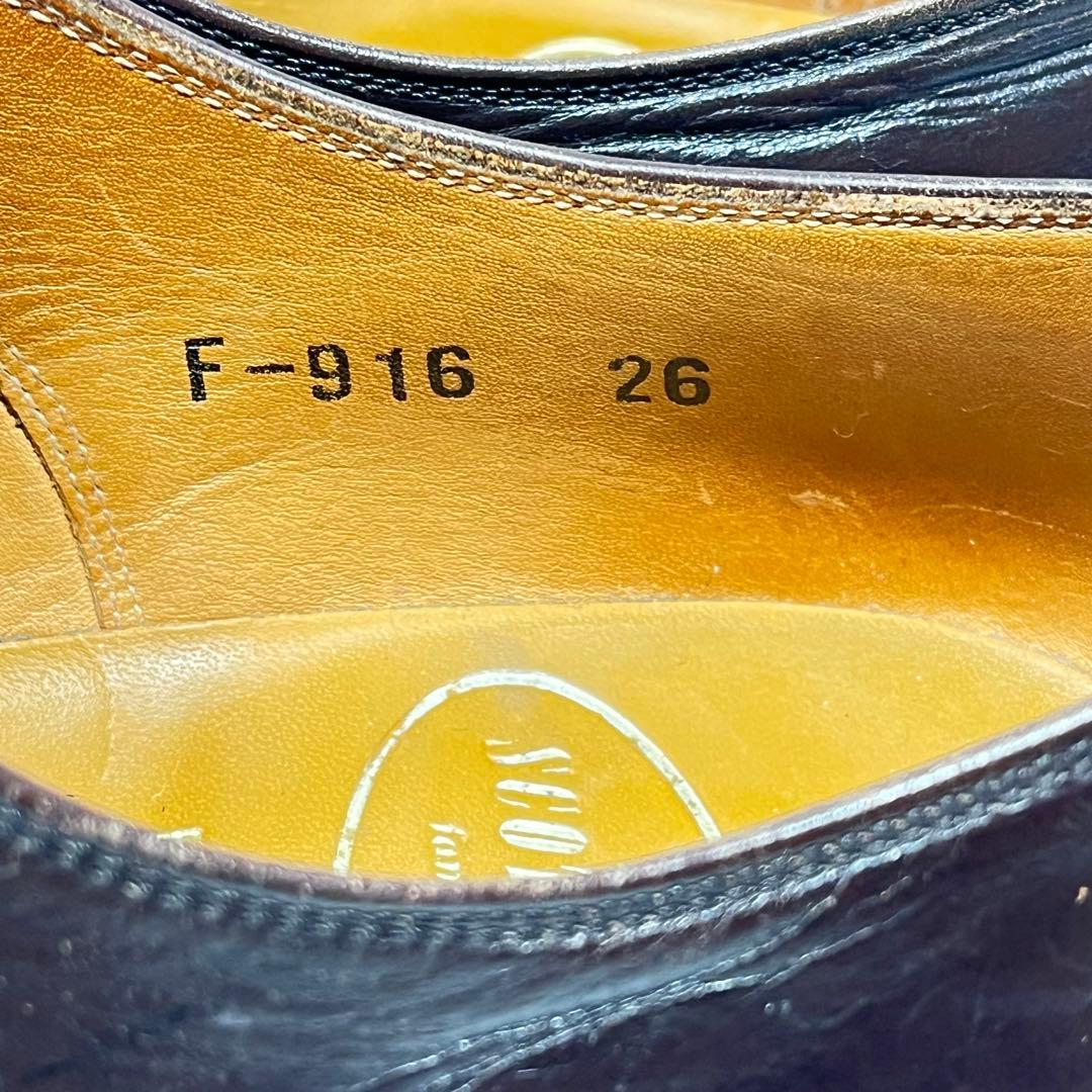 【美品】SCOTCH GRAIN F-0916 ストレートチップ　内羽根　26㎝