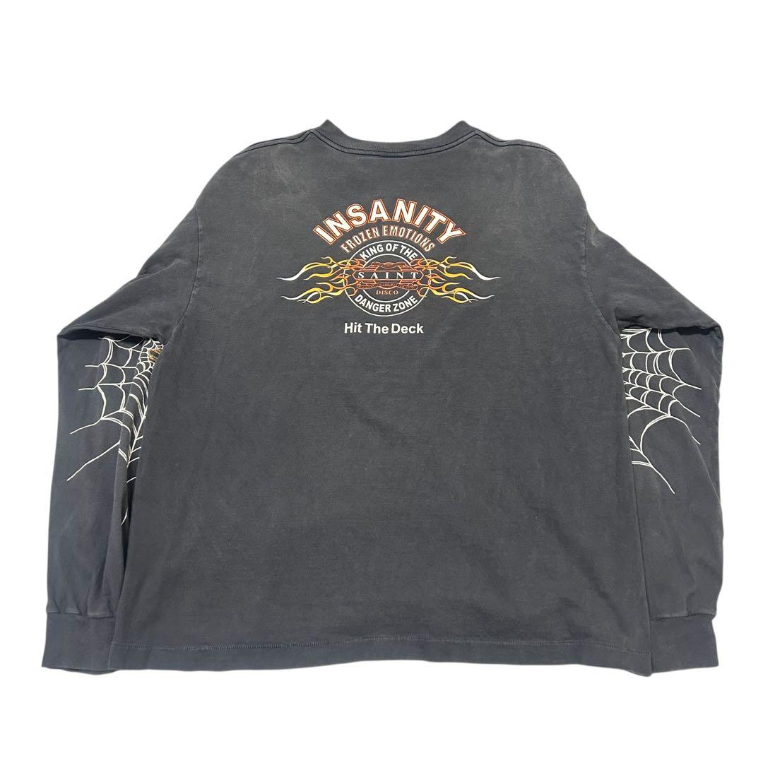 SAINT Mxxxxxx TEFLON DISCO ロンT ヴィンテージ加工