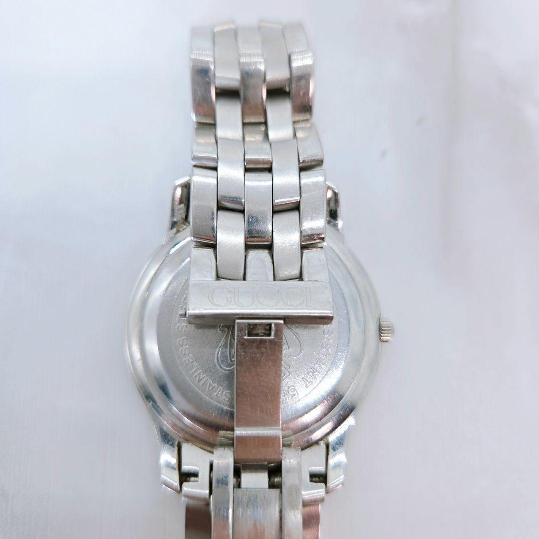 GUCCI 5500M メンズ 腕時計 シルバー クオーツ 電池交換済み