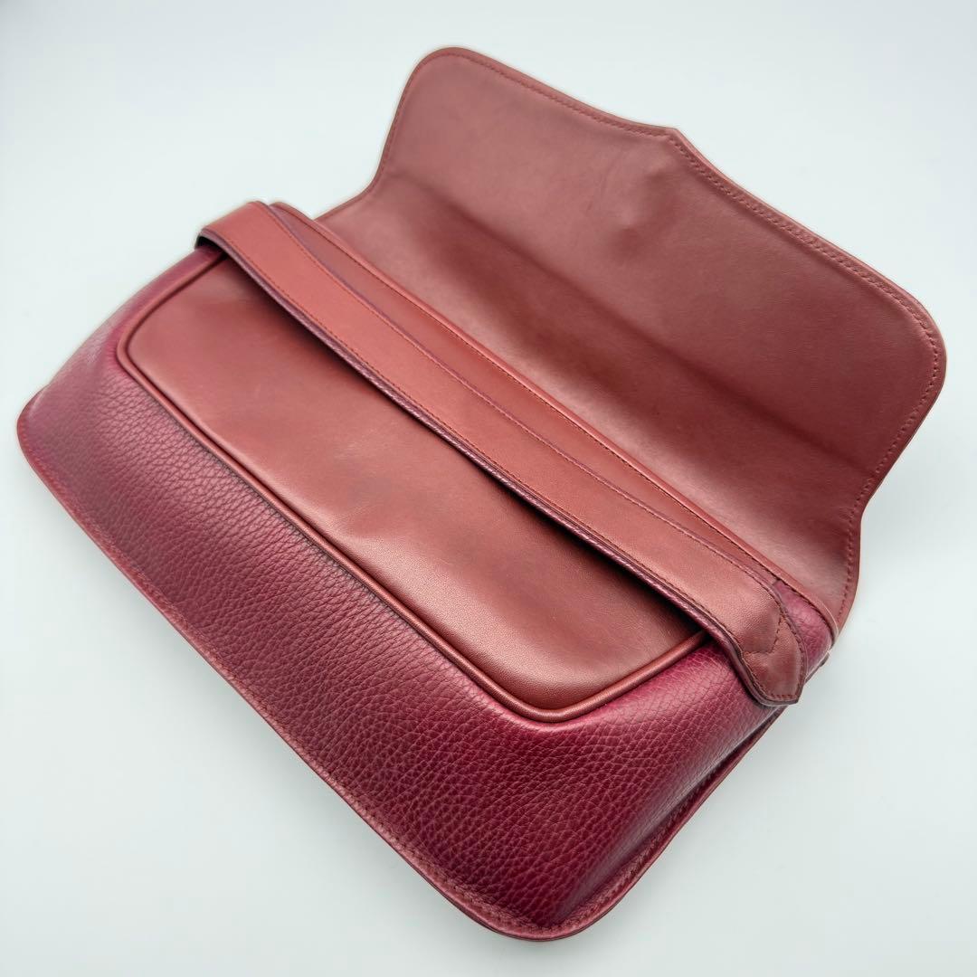 ✨美品✨カルティエ マストライン ボルドー クラッチバッグ 保存袋付 Gカード付