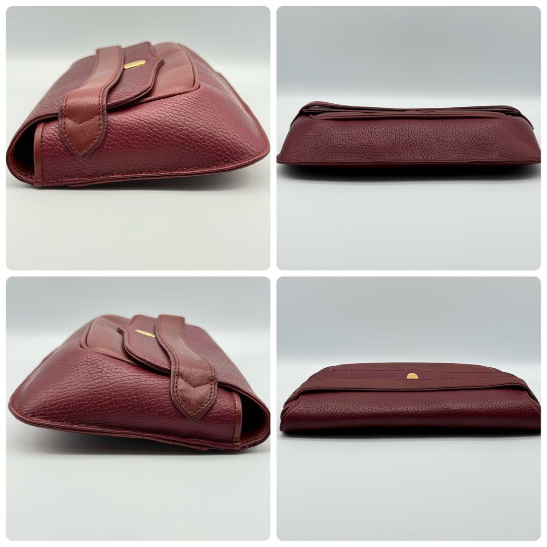 ✨美品✨カルティエ マストライン ボルドー クラッチバッグ 保存袋付 Gカード付
