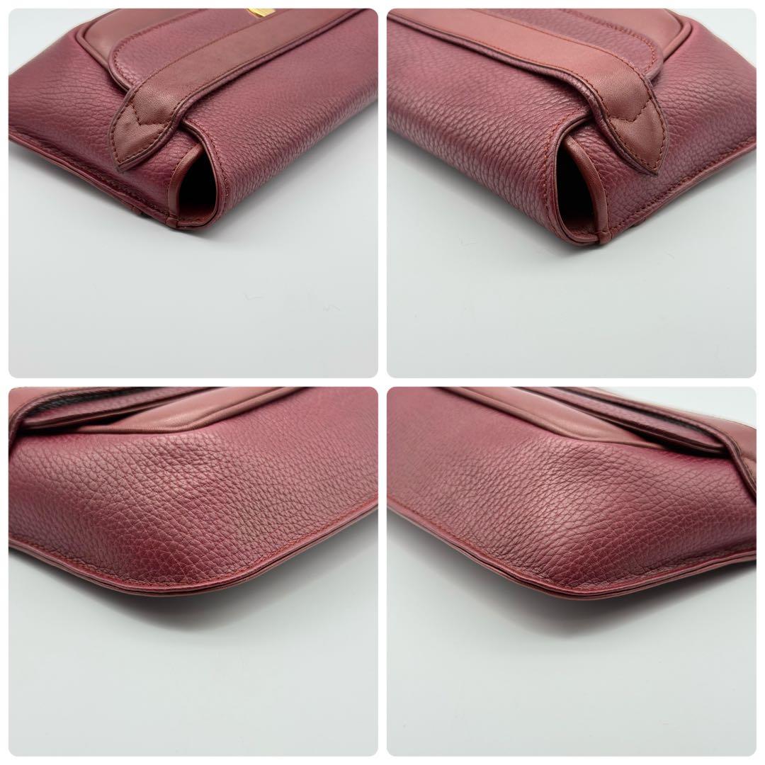 ✨美品✨カルティエ マストライン ボルドー クラッチバッグ 保存袋付 Gカード付