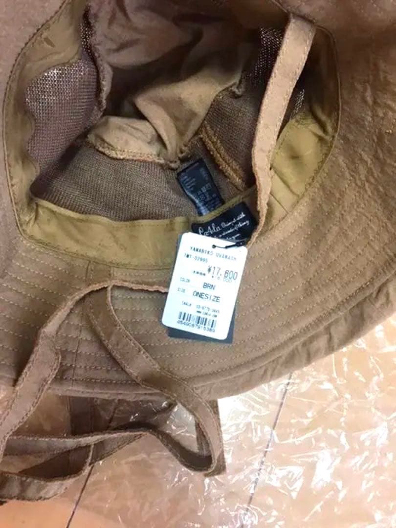 カシラ YAMABIKO UV&WASH ハット　CA4LA 紐付き　麦わら帽子