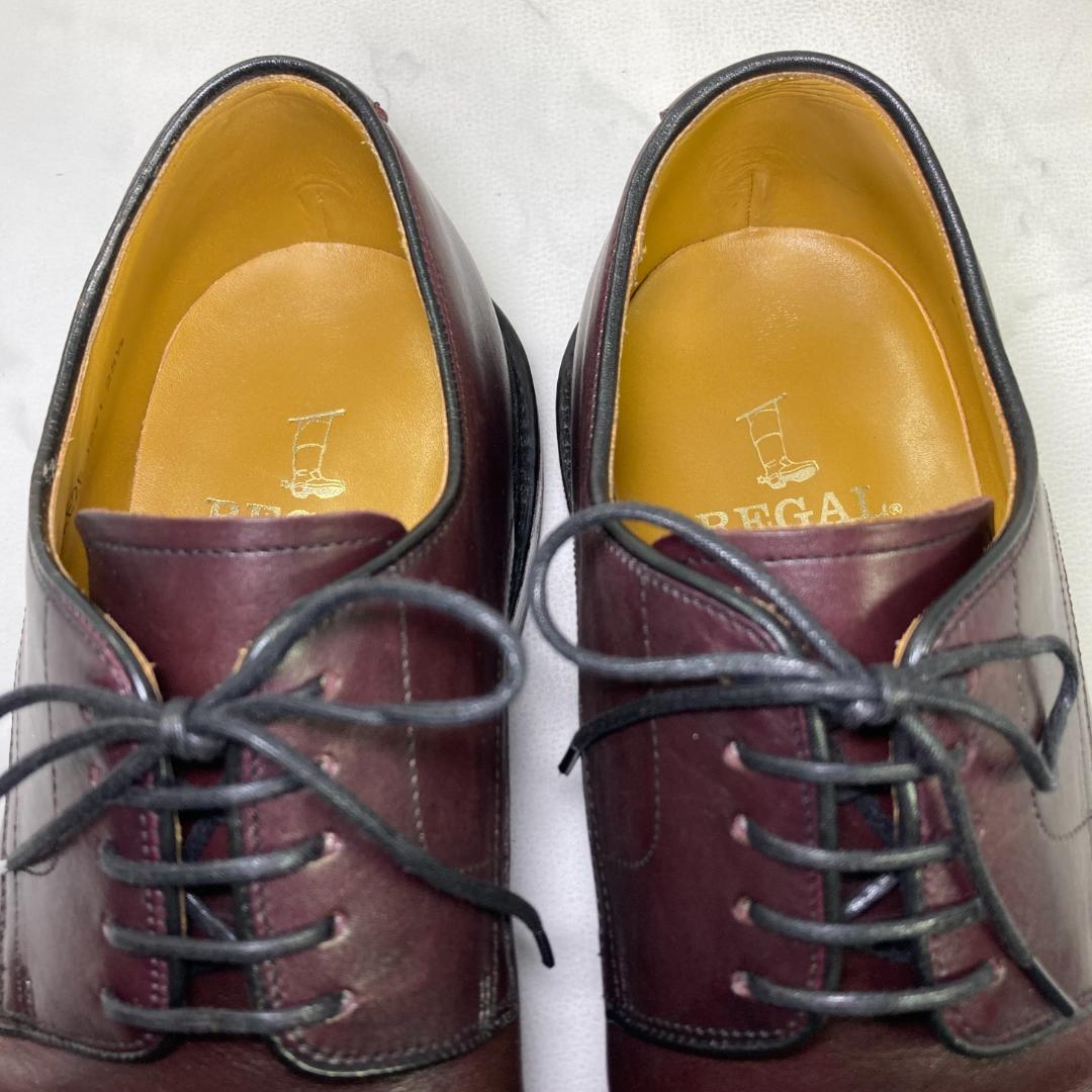 【美品】REGAL J291 プレーントゥ 25.5㎝ ブラウン